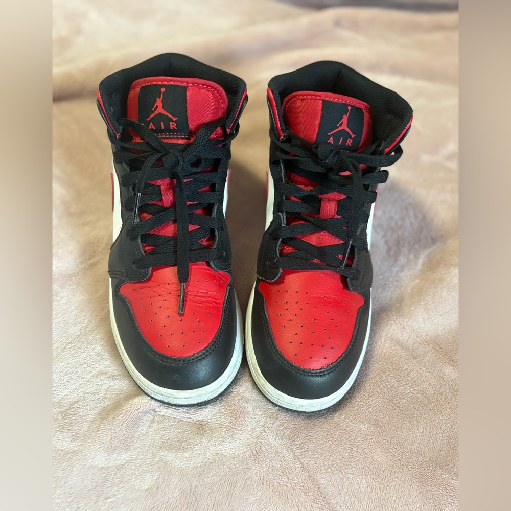 Air Jordan Black and Red Sneakers